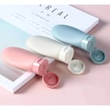 #SeyahatSeti Sızdırmaz 3'lü 60 ML Uçak Uyumlu Kozmetik Şişe Taşıma Organizeri Şık Seyahat Banyo Seti