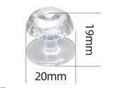 #Buton Dekoratif Şık Dolap Kulp Sifon 4 Adet Kristal Tasarımlı Çok Amaçlı Yapışkanlı Tutacak Buton