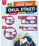 Okul Etiketi Kalem Defter Etiketi Özel İsim Yazılabilen Etiket- İsim Etiketi-OE1