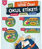 Okul Etiketi Kalem Defter Etiketi Özel İsim Yazılabilen Etiket Seti - İsim Etiketi-OE57