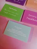 Teşekkür Kartı - Thank you card 50 adet renkli-TK070