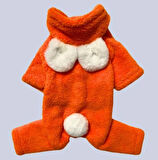 Gedyco Turuncu Peluş Küçük Irk Köpek Tulumu