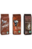 Starbucks Guatemala Kenya Sumatra Filtre Kahve 3x250 gr 3 Paket French Press Için Çekilmiş