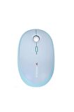 TWOTECH Renkli Tuşlu Kablosuz Uyumlu Mavi Q Türkçe Klavye+Mouse Seti