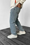 Baggy Eskitme Taşlamalı Kot Pantolon
