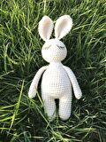 Naturaborn Natural amigurumi el örgüsü oyuncak uykucu tavşan