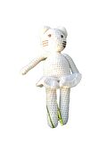 Naturaborn Natural amigurumi el örgüsü oyuncak etekli kedicik