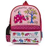Kız Çocuk Pembe Okul Çantası Anaokulu İçin- Elephant
