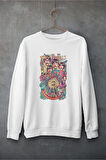 The Beatles Müzik Grubu Baskılı Unisex Oversize Sweatshirt