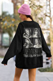 Taylor Swift The Eras Tour Yazılı Unisex Oversize Şarkıcı Sweatshirt