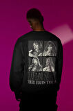 Taylor Swift The Eras Tour Yazılı Unisex Oversize Şarkıcı Sweatshirt