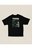 Controller Viiper Karakter Baskılı Unisex Oversize Valorrant Tişört