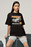 Freeway Iron Hearts 89 Baskılı Unisex Tişört, Oversize Araba Temalı Tişört