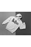 The Beatles Müzik Grubu Yazılı Unisex Oversize Hoodie