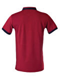 POLOKOTON %100 Pamuk Bordo Polo Yaka Gömlek Yaka Detaylı Kısa Kollu Erkek T-Shirt – Nefes Alabilen Yazlık Şık Tasarım