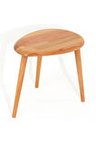 Fawdecor Naturel Masif Doğal Tekli, 2'li, 3'lü Zigon Sehpa Set, Modern Masif Yan Sehpa Tekli