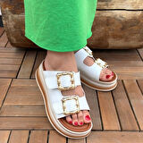 Jalli Beyaz Cilt Terlik