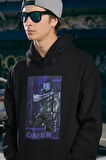 Smoker Omen Baskılı Unisex Oversize Vvalorant Hoodie