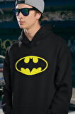 Dc Batman Logo Baskılı Unisex Oversize Hoodie