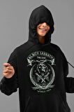Müzik Grubu Black Sabbath Baskılı Unisex Oversize Rock Metal Hoodie