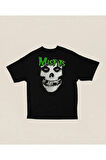 Misfits Müzik Grubu Baskılı Unisex Oversize Tişört