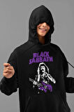 Black Sabbath Baskılı Unisex Oversize Rock Metal Hoodie