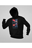 Neon Karakter Baskılı Unisex Oversize Valoorant Hoodie