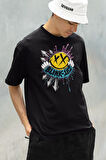 Tasarım Blink-182 Baskılı Unisex Oversize Tişört