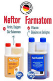 2li Set Kuşlar Için Farmatom Vitamin 1 Lt Neftor Hırıltı Seti 500 ml