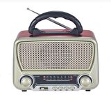 ULVİLA CM-303 Bt Nostaljik Radyo Bluetooth + Fener + Usb + Sd Card Mp3 Radyo Çalar