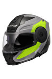 SCOPE 2 DURIA GRİ-NEON SARI KASK
