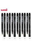 uni ball pin 0.2-0.5-0.8 Teknik Çizim Kalemi Siyah