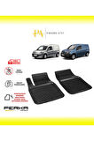 Renault Kangoo Ön 2 Parça 2008-2022 Uyarlanabilir Havuzlu Paspas