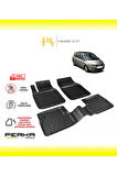 Renault Scenic 2 2003-2009 Uyarlanabilir Havuzlu Paspas