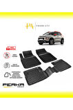 Citroen C3 Aircross 2017-2021 Uyarlanabilir Havuzlu Paspas