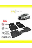 Audi A4 2008-2016 Uyarlanabilir Havuzlu Paspas