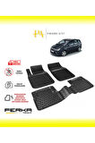 Ford C-Max 1 2002-2010 Uyarlanabilir Havuzlu Paspas