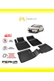 Honda Civic 8 Sedan (FD6) 2007-2012 Uyarlanabilir Havuzlu Paspas