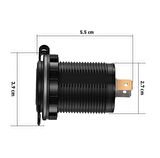 Knmaster Evrensel Marin Tipi Ledli Çift Usb ve Çift Hızlı Şarjlı Soket