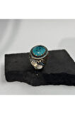 Firuze Aqua Paraiba Modeli Gümüş Yüzük 925 gram