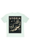 Lenithra Travis Scott Utopia Sırt Baskılı Unisex Oversize T-shirt Beyaz / L