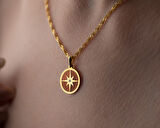 925 ayar özel pırlanta turuncu kutup yıldızı