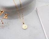 925 ayar kişiye özel saat pırlanta kolye