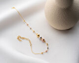 925 AYAR PAPATYA SİLVER cilalı dorica bileklik<rose,gold,rodaj>