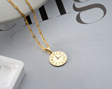 pırlanta kolye kişiye özel saat özel an kolyesi zaman kolye