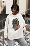 Travis Scott Baskılı Unisex Oversize Rapper Sweatshirt