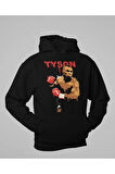 Mike Tyson Baskılı Unisex Oversize Efsane Boksör Hoodie