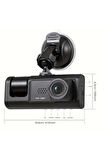 ARAÇ İÇİ 3 KAMERALI HD EKRANLI KAYIT CİHAZI (3 Kamera Lens Bir Arada)