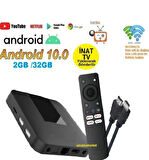 Android 10 Tv Box 2GB/32GB ( Inat Tv Yüklenerek Gönderilecektir )