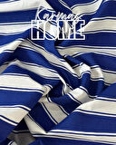 Balkon Perdesi Branda Kumaşı-Yağmur Geçirmez-Kalın-Bağcıklı-Düğmeli (Mavi/Beyaz)